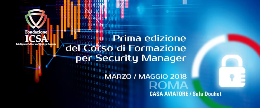 Prima Edizione del Corso di Formazione per Security Manager