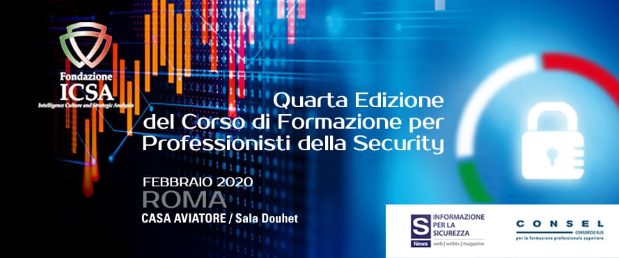 Quarta Edizione del corso di formazione per Professionisti della Security