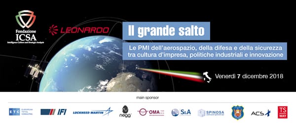 IL GRANDE SALTO: CONVEGNO PMI, AEROSPAZIO, DIFESA E SICUREZZA