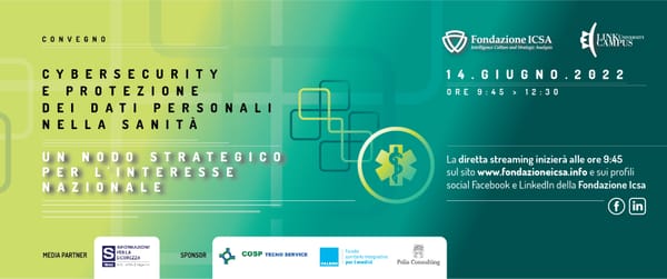 Cybersecurity e protezione dei dati personali nella sanità: un nodo strategico per l’interesse nazionale